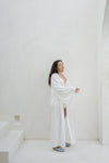 Diana Dobby Cotton Bridal Robe - Ivory