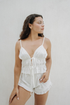Diana Dobby Bridal Top - Ivory