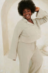 Sienna Bubble Lounge Pyjamas -Sage