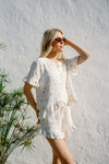 Remi Pyjama Shorts - Cream Floral