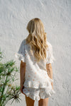 Remi Pyjama Shorts - Cream Floral