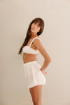 Valentina Boyfriend boxer shorts - Ivory