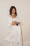 Valentina Boyfriend boxer trouser - Ivory