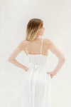 Fleur Drop Waist Maxi Slip Dress - Ivory