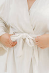 Kara Kimono Linen Robe - Oatmeal