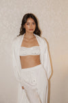 Valentina Boyfriend boxer trouser - Ivory