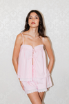 Billie Babydoll Day To Night Set- Baby pink